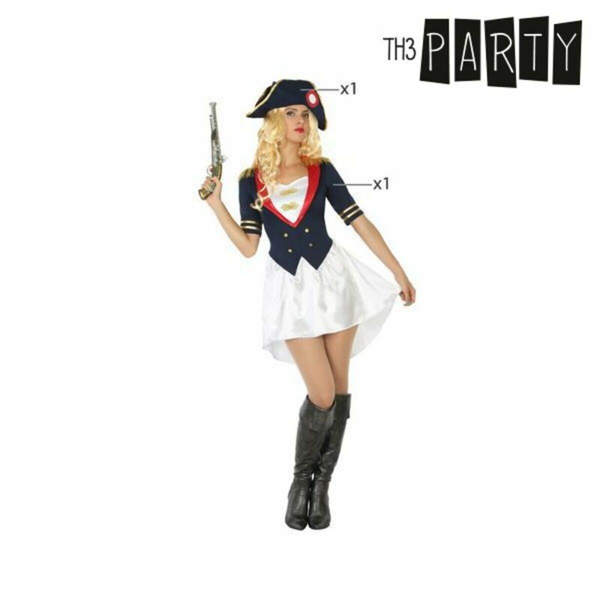 Costume per Adulti Th3 Party Multicolore (2 Pezzi)